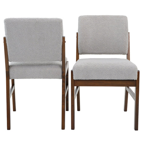 Caldwell Light Gray Boucle Dining Chair from Midinmod - Luna Furniture