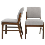 Caldwell Light Gray Boucle Dining Chair from Ashcroft Furniture - Luna Furniture