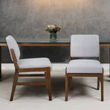 Caldwell Light Gray Boucle Dining Chair from Ashcroft Furniture - Luna Furniture
