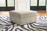 Calnita Chair and Ottoman in Sisal from Ashley Furniture - Luna Furniture