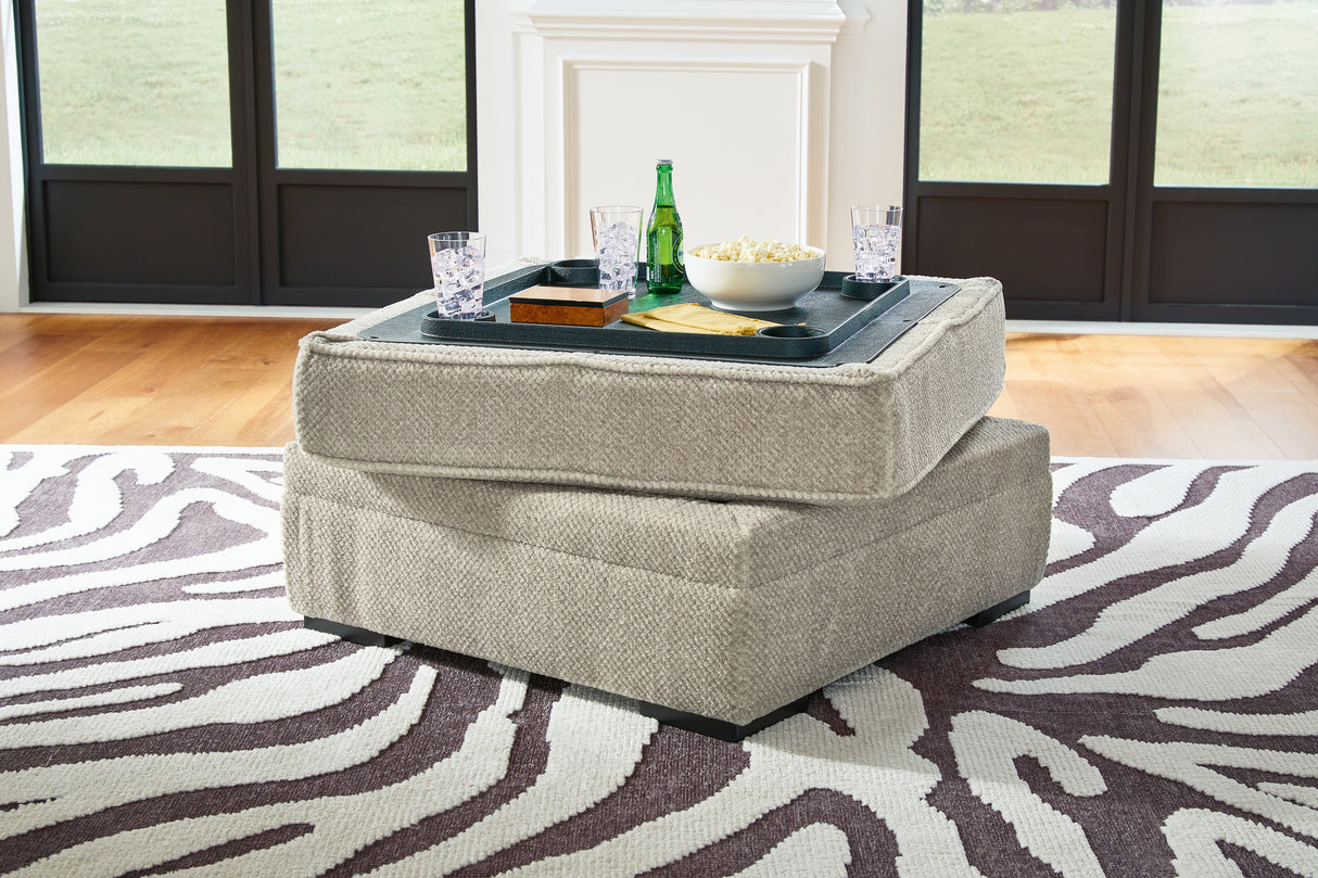 Calnita Chair and Ottoman in Sisal from Ashley Furniture - Luna Furniture