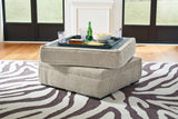 Calnita Chair and Ottoman in Sisal from Ashley Furniture - Luna Furniture