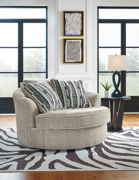 Calnita Chair and Ottoman in Sisal from Ashley - Luna Furniture