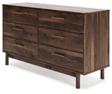 Calverson Mocha Full Panel Headboard with Dresser, Chest and Nightstand from Ashley - Luna Furniture