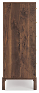 Calverson Mocha Full Panel Headboard with Dresser, Chest and Nightstand from Ashley - Luna Furniture