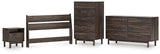 Calverson Mocha Full Panel Headboard with Dresser, Chest and Nightstand from Ashley - Luna Furniture