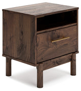 Calverson Mocha Full Panel Headboard with Dresser, Chest and Nightstand from Ashley - Luna Furniture