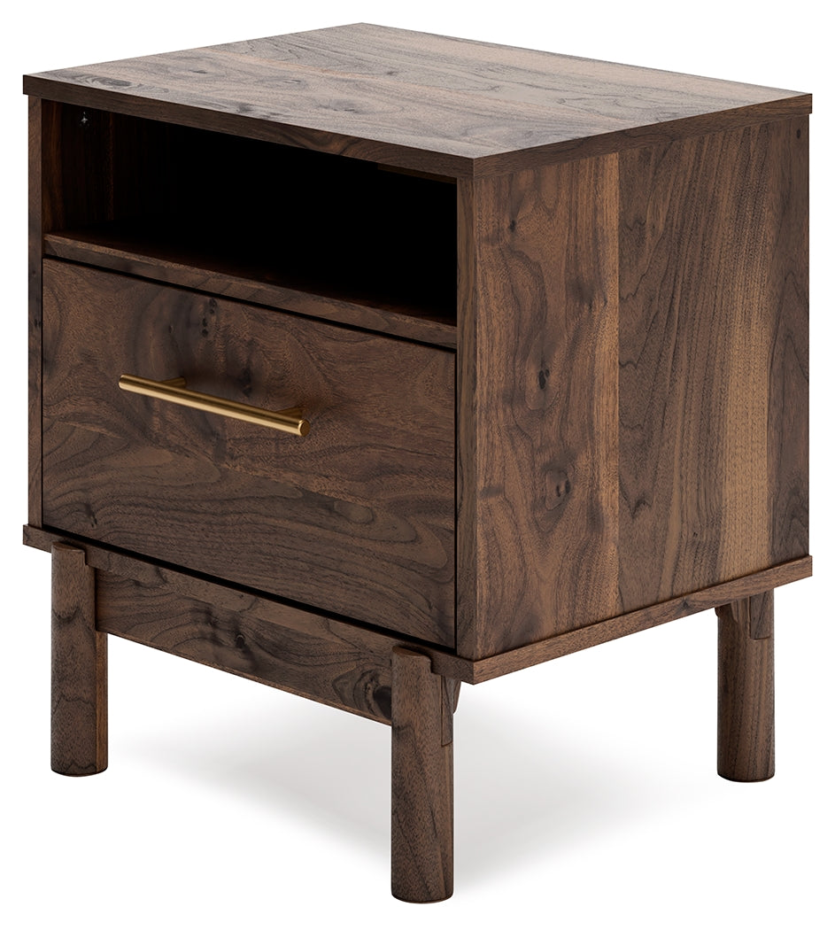 Calverson Mocha Full Panel Headboard with Dresser, Chest and Nightstand from Ashley - Luna Furniture