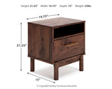 Calverson Mocha Full Panel Headboard with Dresser, Chest and Nightstand from Ashley - Luna Furniture
