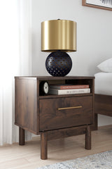 Calverson Mocha Full Panel Headboard with Dresser, Chest and Nightstand from Ashley - Luna Furniture