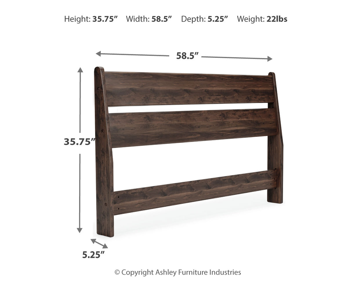 Calverson Mocha Full Panel Headboard with Dresser, Chest and Nightstand from Ashley - Luna Furniture
