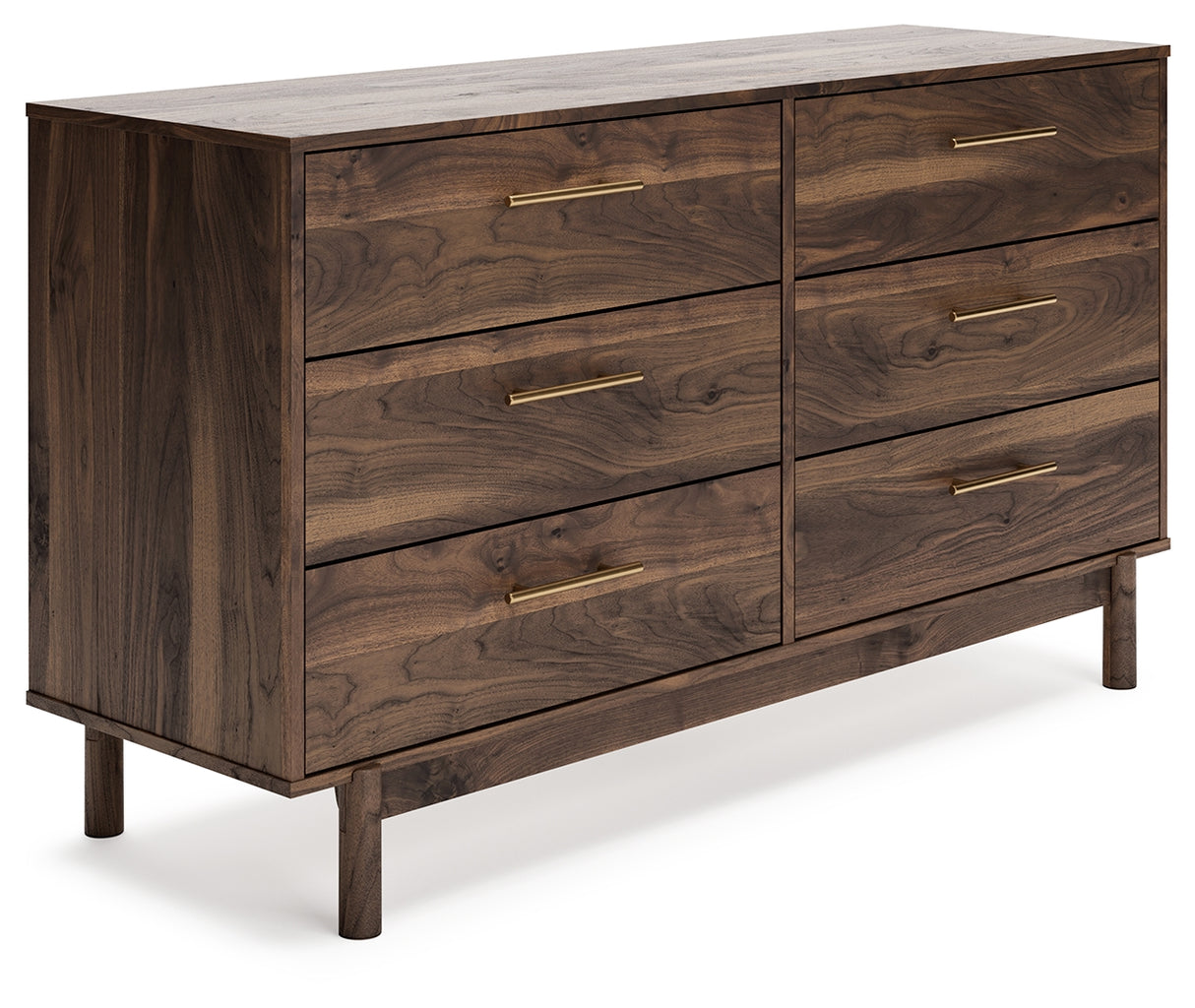 Calverson Mocha Full Panel Headboard with Dresser, Chest and Nightstand from Ashley - Luna Furniture
