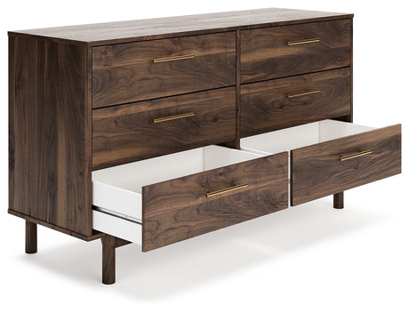 Calverson Mocha Full Panel Headboard with Dresser from Ashley Furniture - Luna Furniture