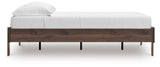 Calverson Mocha Full Platform Bed with Dresser and Chest from Ashley Furniture - Luna Furniture