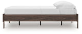 Calverson Mocha Full Platform Bed with Dresser, Chest and 2 Nightstands from Ashley Furniture - Luna Furniture
