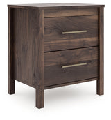 Calverson Mocha Nightstand from Ashley Furniture - Luna Furniture
