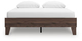 Calverson Mocha Queen Platform Bed with Dresser, Chest and 2 Nightstands from Ashley Furniture - Luna Furniture