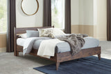 Calverson Mocha Queen Platform Bed with Dresser, Chest and 2 Nightstands from Ashley Furniture - Luna Furniture