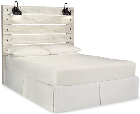 Cambeck Queen Panel Headboard Bed with Dresser in Whitewash from Ashley - Luna Furniture