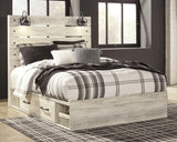 Cambeck Whitewash Queen Panel Bed with Storage, Dresser and 2 Nightstands from Ashley - Luna Furniture
