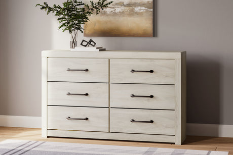 Cambeck Whitewash Queen Panel Storage Bed, Dresser and 2 Nightstands from Ashley - Luna Furniture