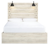 Cambeck Whitewash Queen Panel Storage Bed, Dresser, Mirror, 2 Chests and 2 Nightstands from Ashley - Luna Furniture