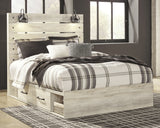 Cambeck Whitewash Queen Panel Storage Bed, Dresser, Mirror, 2 Chests and 2 Nightstands from Ashley - Luna Furniture