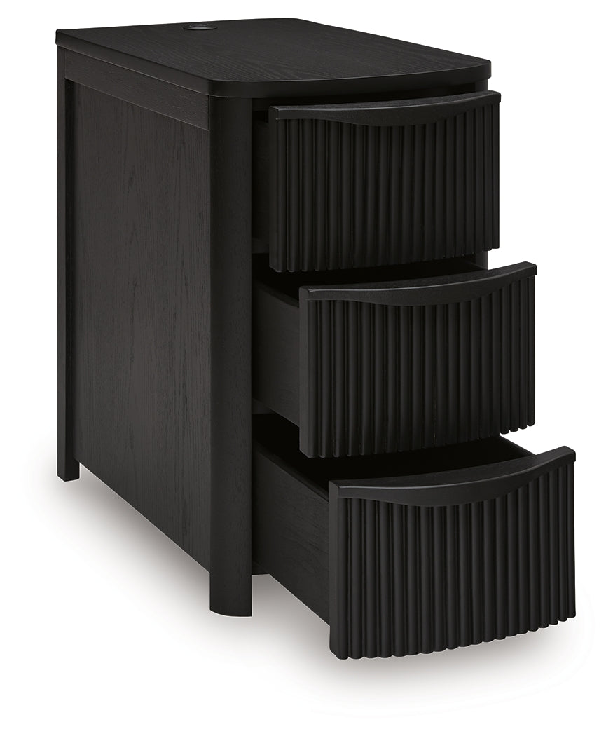 Camdill Black Chairside End Table from Ashley - Luna Furniture