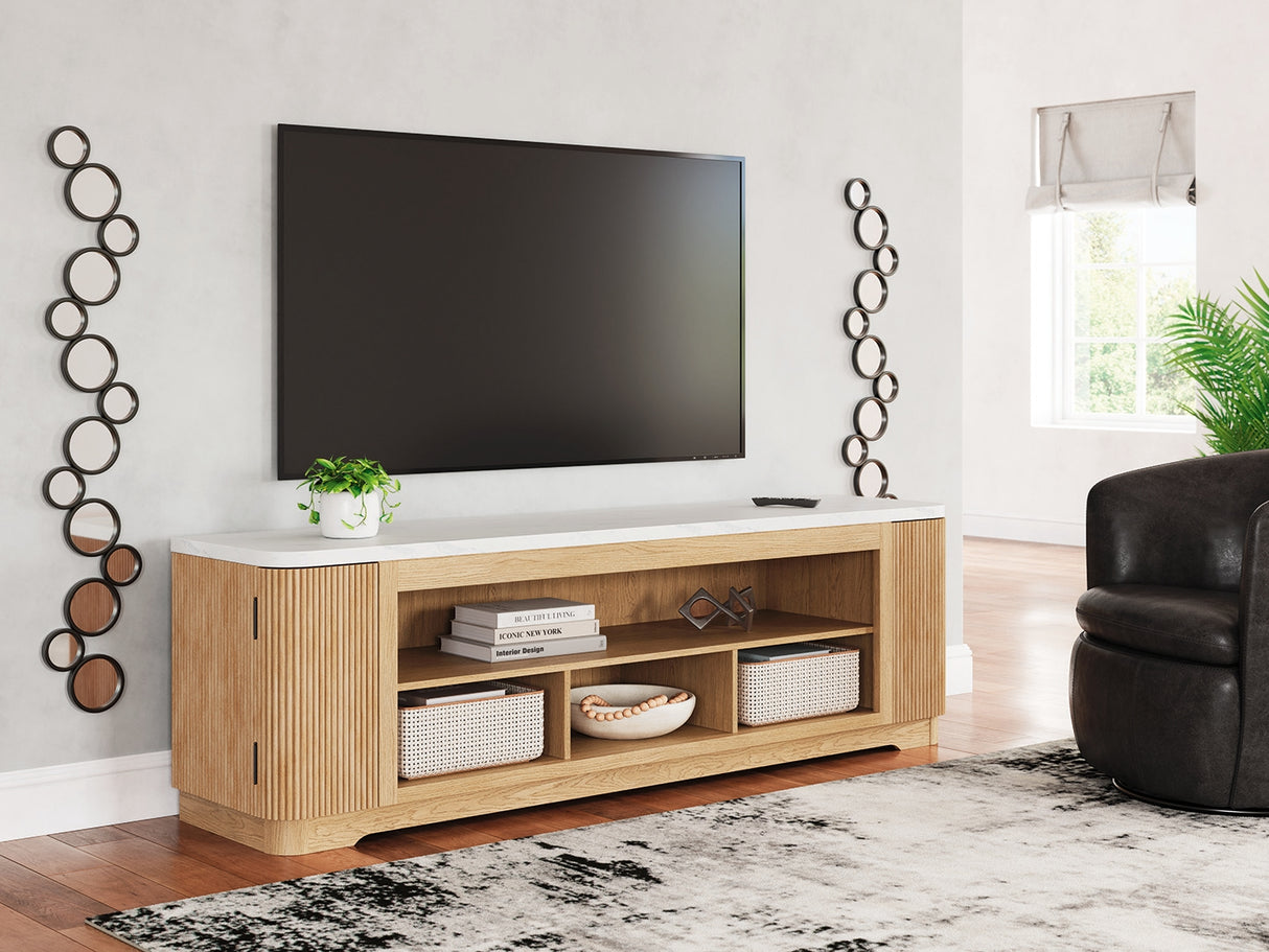 Camdill Light Brown 80" TV Stand from Ashley - Luna Furniture