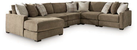Camellia-Court Coffee 6-Piece Sectional with Chaise from Ashley Furniture - Luna Furniture