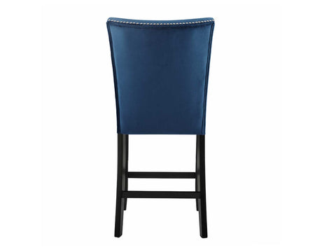 Camila Counter Stool, Blue Velvet, Set of 2 from Steve Silver - Luna Furniture