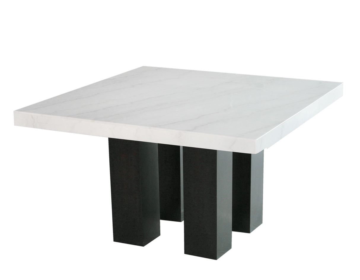 Camila Ebony/White Marble Top Counter Height Dining Set from Steve Silver - Luna Furniture