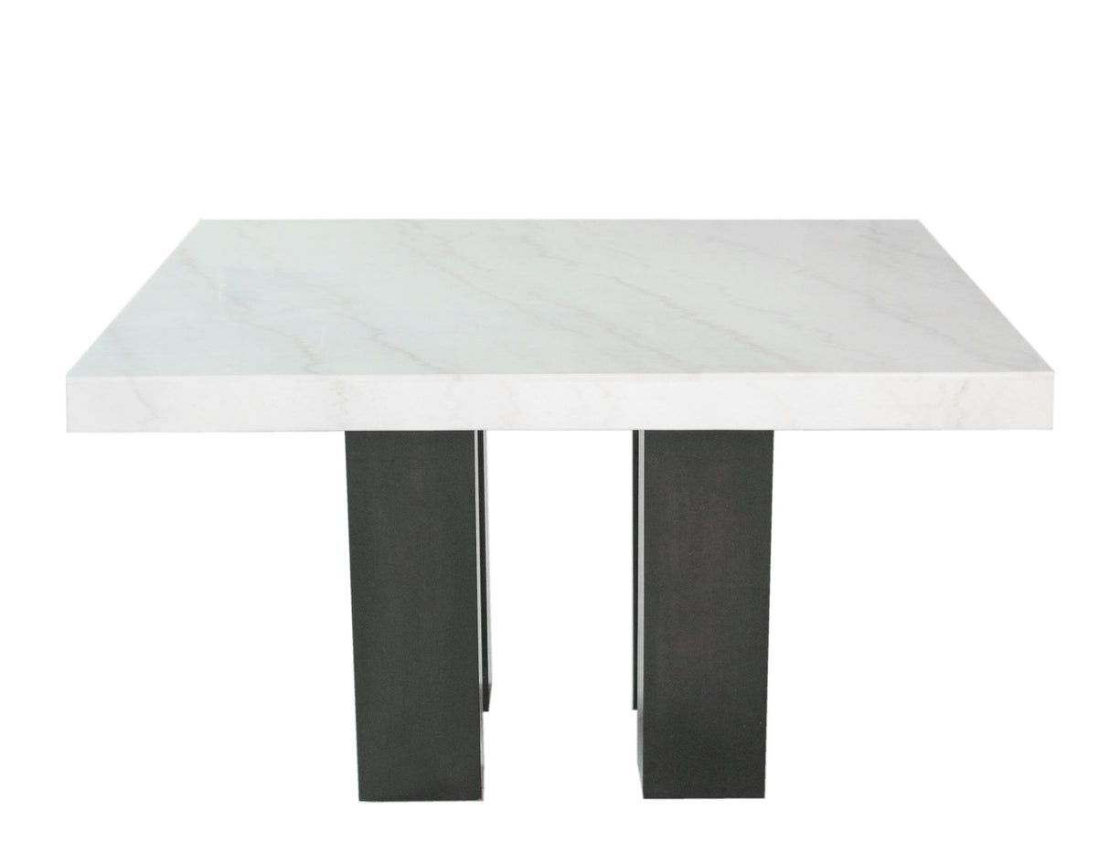 Camila Ebony/White Marble Top Counter Height Dining Set from Steve Silver - Luna Furniture