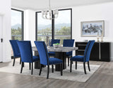 Camila Gray Marble 5-Piece Dining Set(Table & 4 Side Chairs) from Steve Silver - Luna Furniture