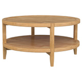 Camillo Maple 2-Piece Round Coffee and End Table Set from Coaster - Luna Furniture