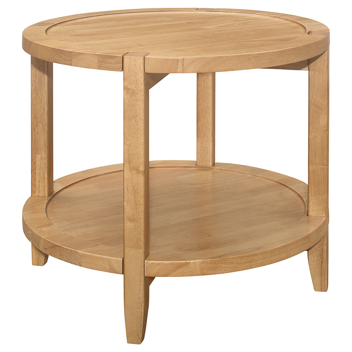 Camillo Maple 3-Piece Round Coffee and End Table Set from Coaster - Luna Furniture