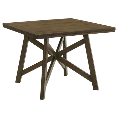 Canfield Brown Square Counter Height Dining Table from Coaster - Luna Furniture