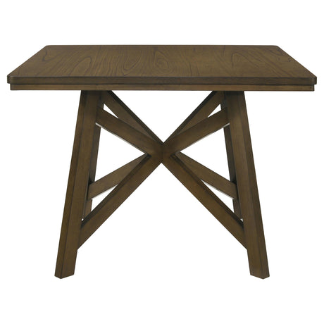 Canfield Brown Square Counter Height Dining Table from Coaster - Luna Furniture
