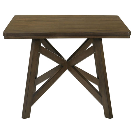 Canfield Natural Brown 5-piece 47-inch Counter Height Dining Set from Coaster - Luna Furniture
