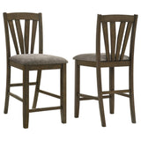 Canfield Brown Counter Height Chair, Set of 2 from Coaster - Luna Furniture