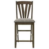 Canfield Brown Counter Height Chair, Set of 2 from Coaster - Luna Furniture