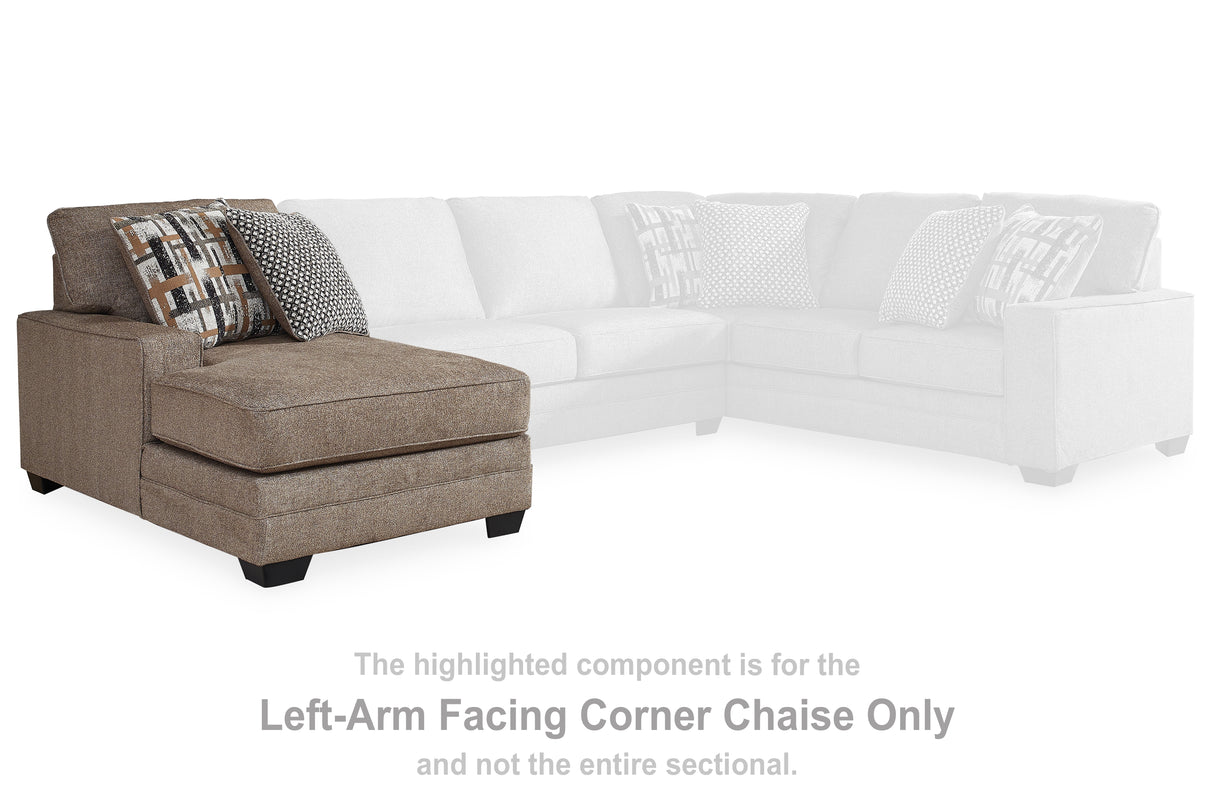 Cannonbrook Nutmeg Left-Arm Facing Corner Chaise from Ashley - Luna Furniture