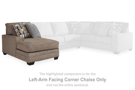 Cannonbrook Nutmeg Left-Arm Facing Corner Chaise from Ashley - Luna Furniture