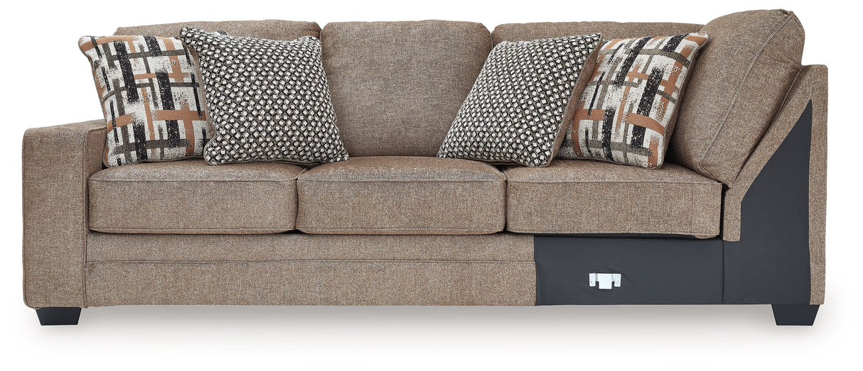 Cannonbrook Nutmeg Left-Arm Facing Sofa from Ashley - Luna Furniture