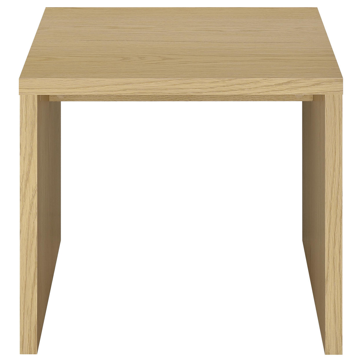 Canoga Light Oak Engineered Wood Accent Side End Table from Coaster - Luna Furniture