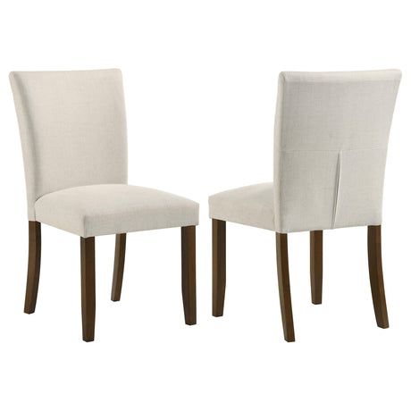 Cantley Beige Upholstered Dining Side Chair, Set of 2 from Coaster - Luna Furniture