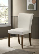 Cantley Beige Upholstered Dining Side Chair, Set of 2 from Coaster - Luna Furniture