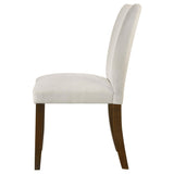 Cantley Beige Upholstered Dining Side Chair, Set of 2 from Coaster - Luna Furniture