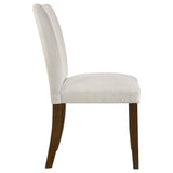 Cantley Beige Upholstered Dining Side Chair, Set of 2 from Coaster - Luna Furniture