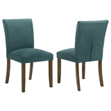 Cantley Blue Upholstered Dining Side Chair, Set of 2 from Coaster - Luna Furniture